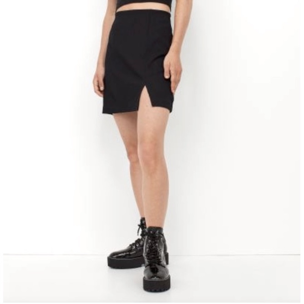 H&M Ribbed Slit Skirt size XS